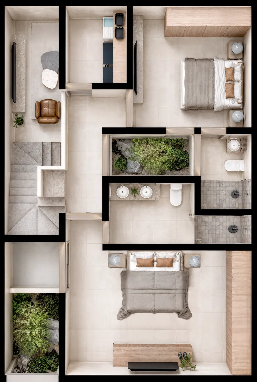 Casa M — Plano planta alta